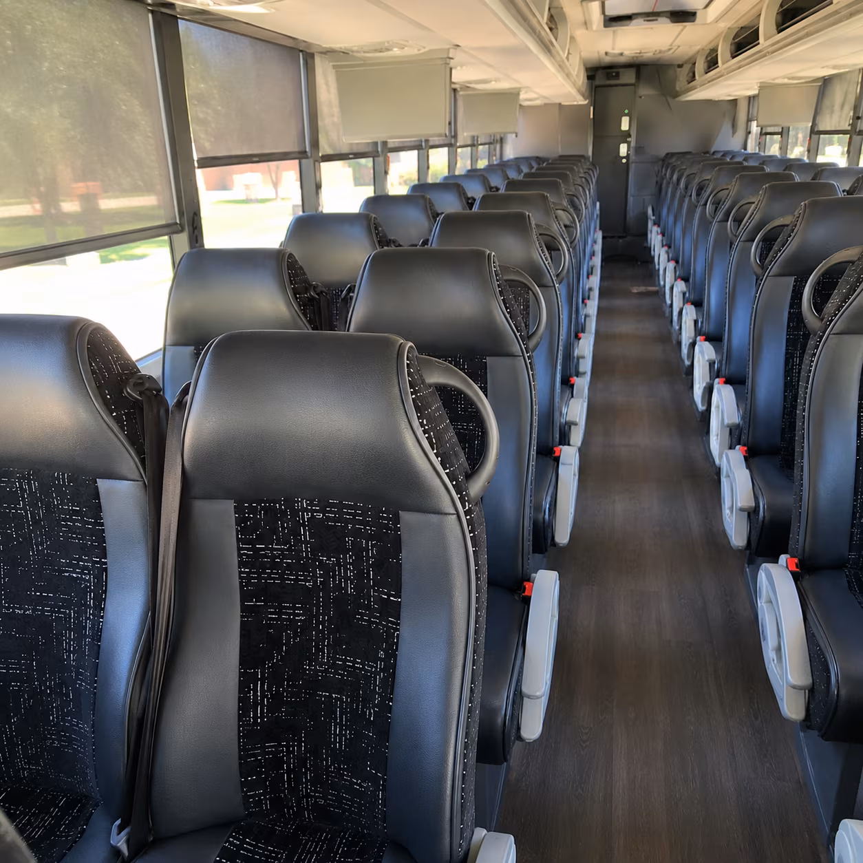 bellingham charter bus inside