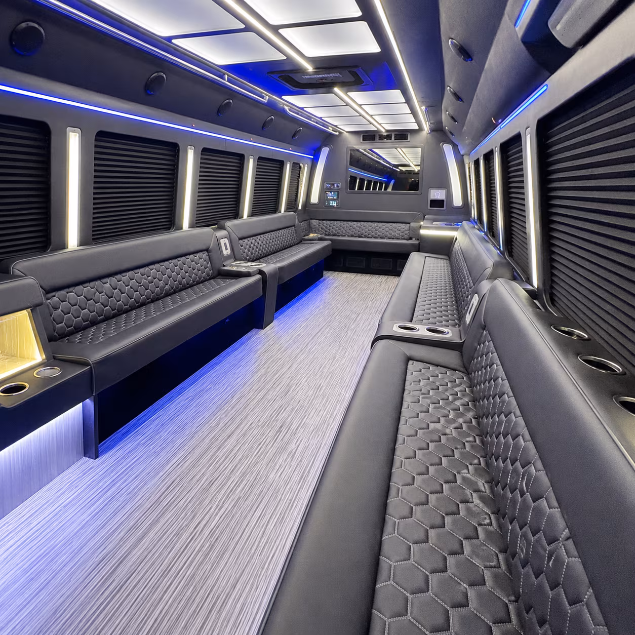 bellingham party bus rental interior